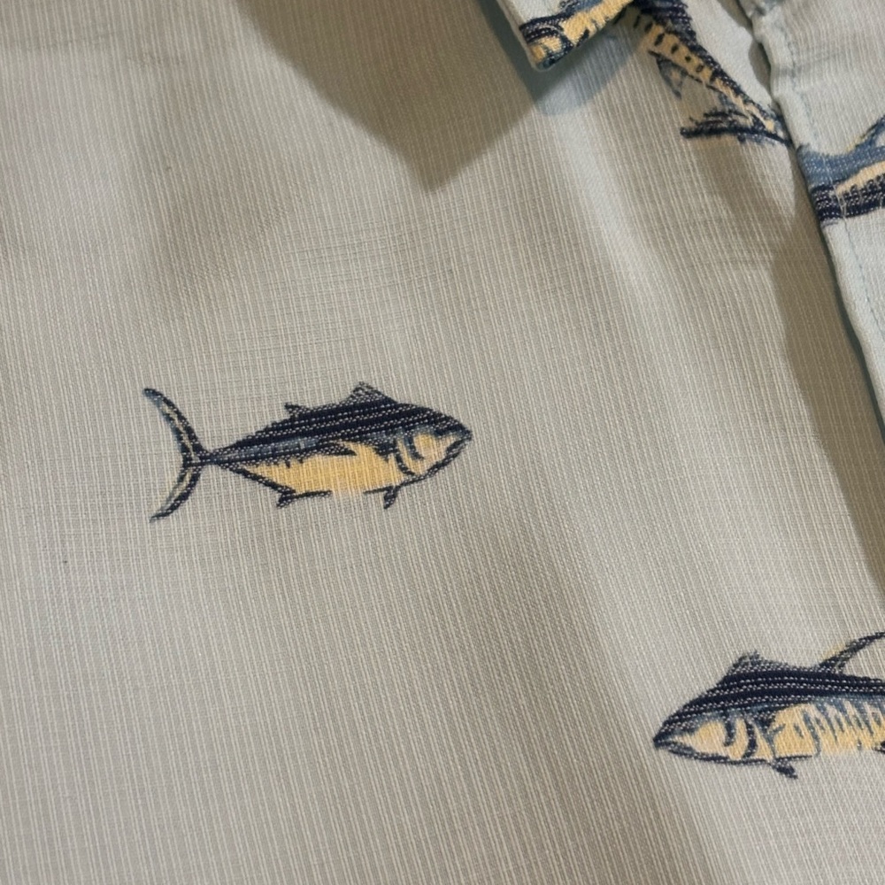 O’Neill Jack O’Neill Collection Fish Print S/S Button Down Shirt Men’s XXL NWT - Picture 6 of 9
